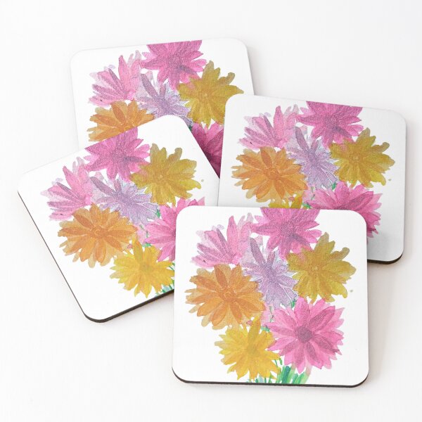 Item preview, Bouquet of bright flowers in watercolor designed and sold by SanMould.