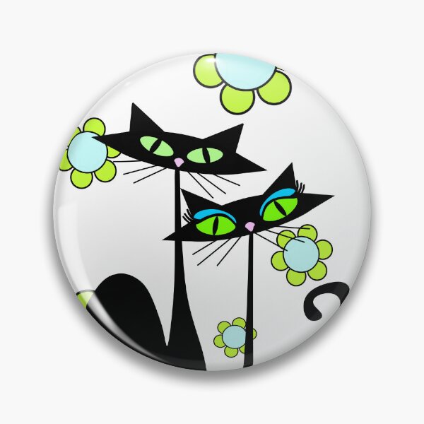 Item preview, MCM Atomic Cats Flower Power designed and sold by BossAtomic.