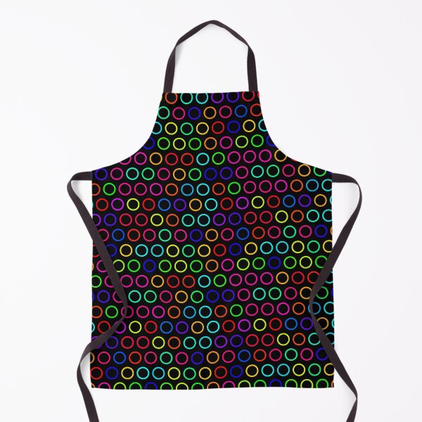 Item preview, Colorful circles on black pattern designed and sold by pixxart.