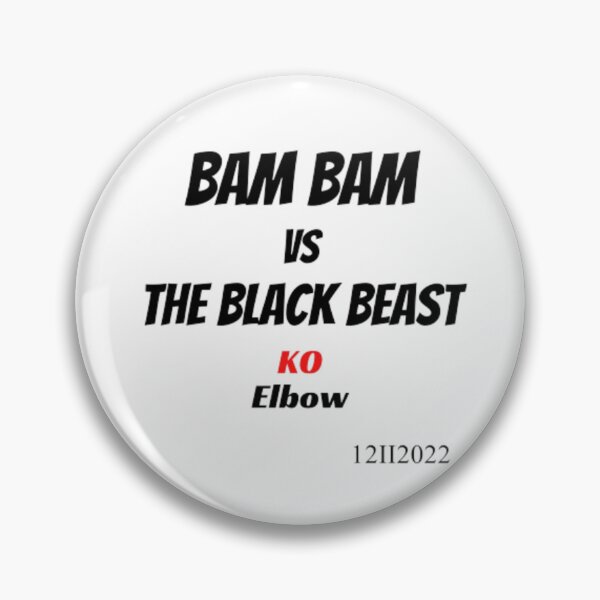 Item preview, mma Bam Bam The Black Beast Elbow designed and sold by czavonarola.