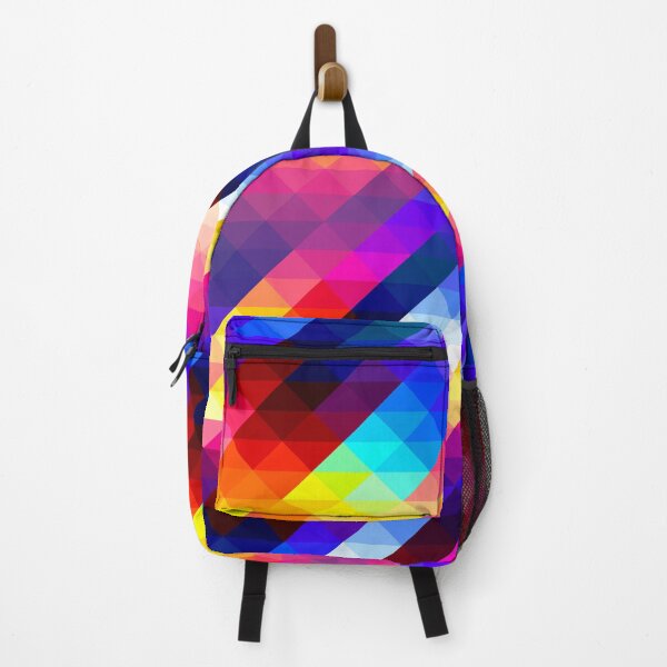 Item preview, Colorful abstract triangles pattern designed and sold by pixxart.
