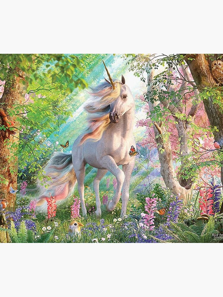 Disover Unicorn Enchanted Forest Premium Matte Vertical Poster