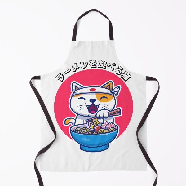 Item preview, Cat Eating Ramen Cute Noodles Kawaii Cat Japanese Cat Eating Ramen designed and sold by EyanShop.