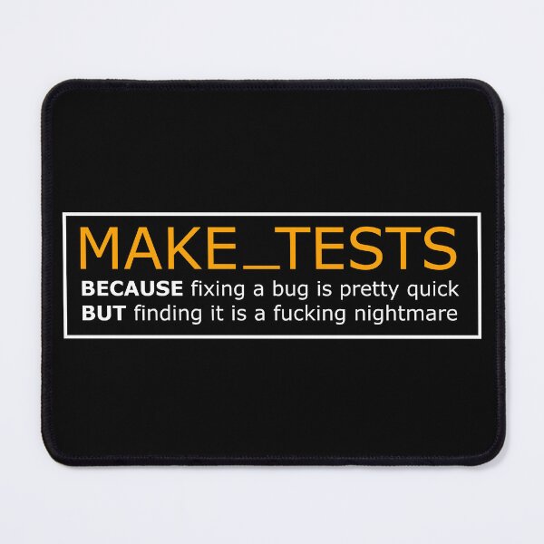 Item preview, make tests tdd designed and sold by yourgeekside.