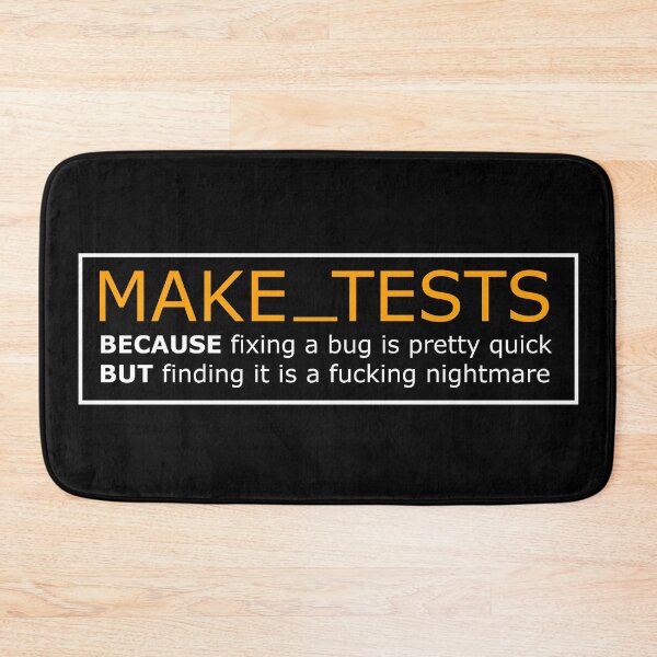 Item preview, make tests tdd designed and sold by yourgeekside.
