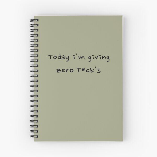 Item preview, Today I'm Giving Zero F*ck's designed and sold by LMcDs.