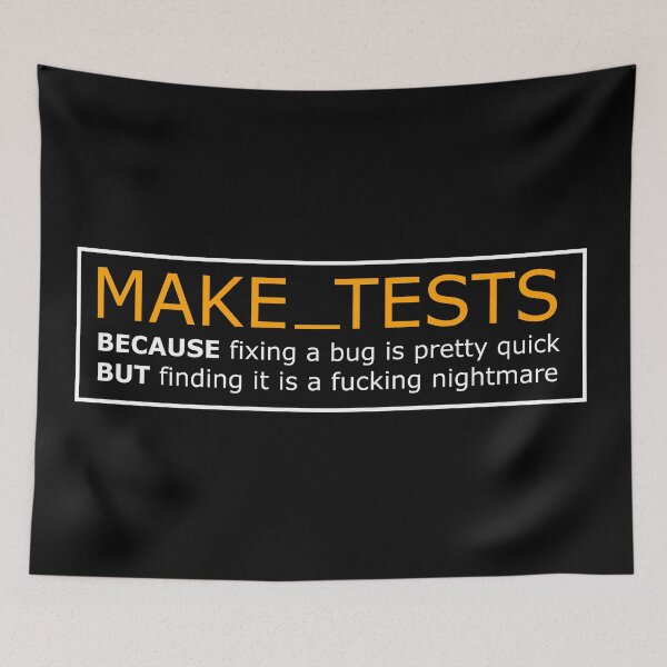 Item preview, make tests tdd designed and sold by yourgeekside.