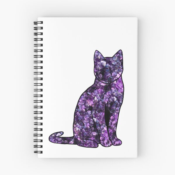 Item preview, Amethyst Crystal Cat designed and sold by Judgy Cat Designs.