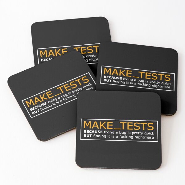Item preview, make tests tdd designed and sold by yourgeekside.