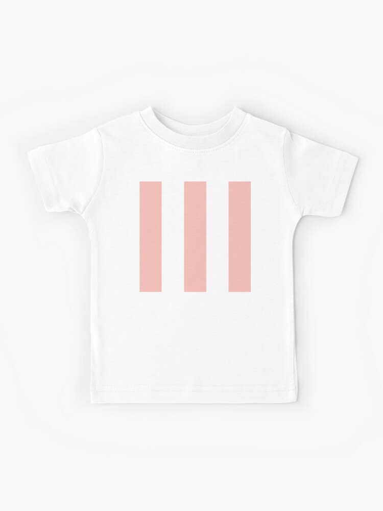 Large BABY PINK and WHITE Vertical STRIPES