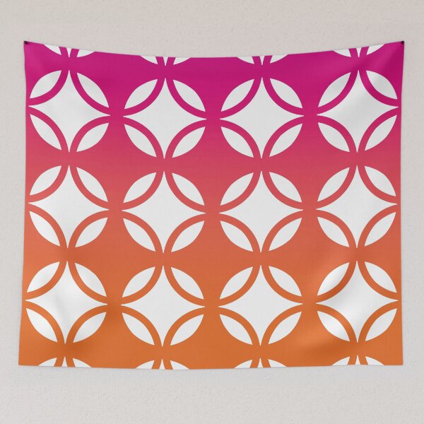 Item preview, Gradient Circles Pattern No.6 Pink To Orange designed and sold by QuestingPixel.