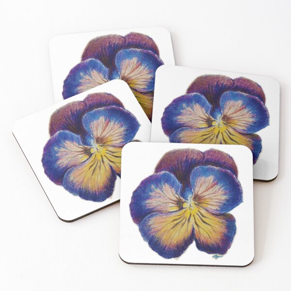 Item preview, Purple Pansy- Colorpencil drawing Redbubble Fashion and Home Accessories designed and sold by Winnie Tam.