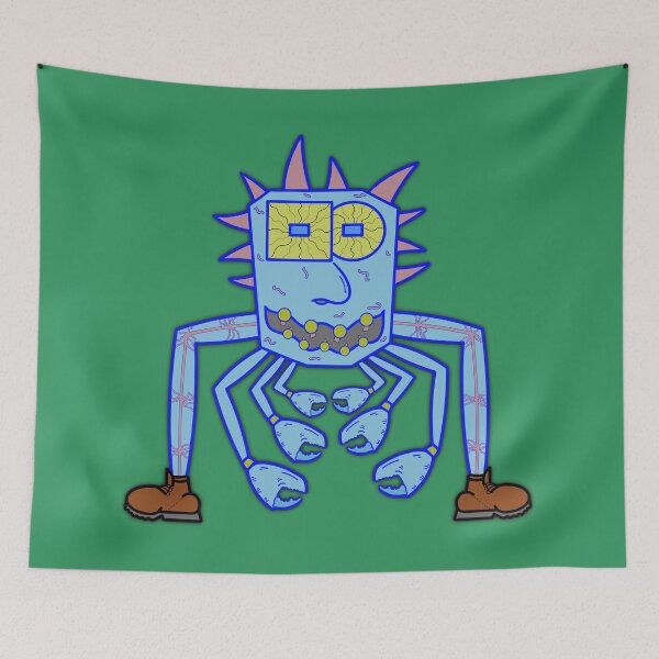 Item preview, Squeenal - Crab Creature - Crab Monster - Green Background designed and sold by Squeenal461.