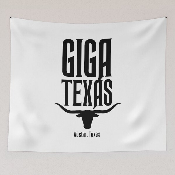 Item preview, Giga Texas B&W designed and sold by 1HappyGuyDesign.