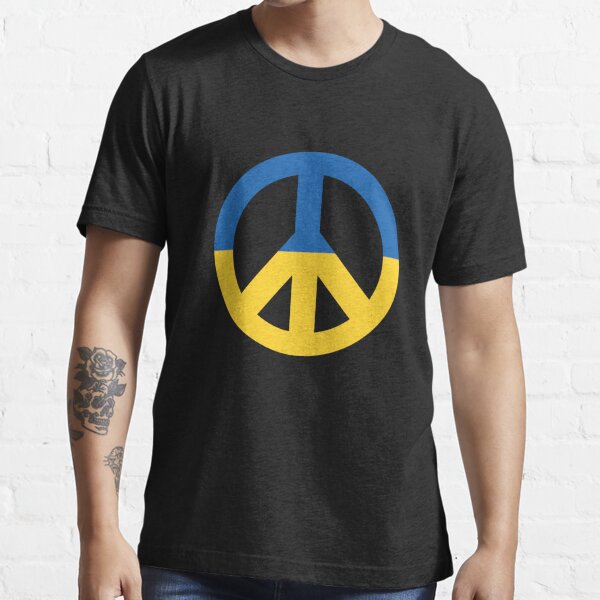 Peace Ukraine. Freedom, blue and yellow, Support Ukraine, fight like a ukrainian Essential T-Shirt