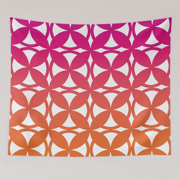 Item preview, Gradient Circles Pattern No.4 Pink To Orange designed and sold by QuestingPixel.