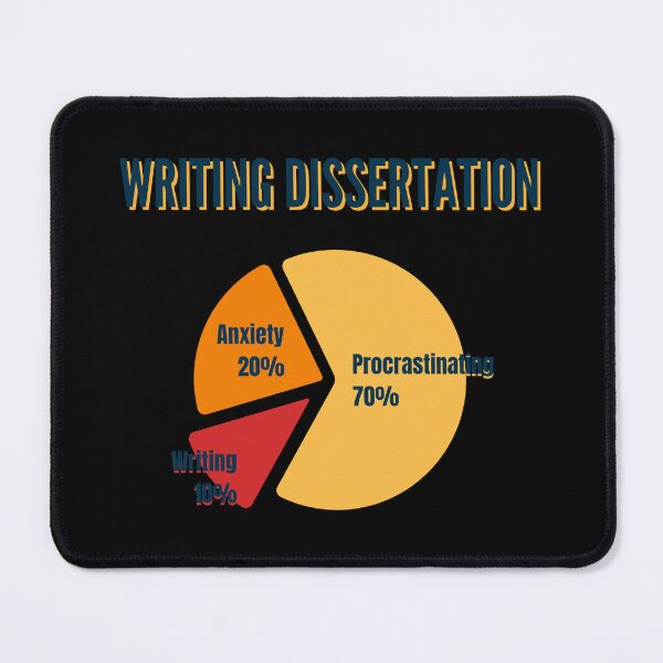 Item preview, Writing Dissertation – 70% Procrastination – Funny Grad Student designed and sold by cinsarad.