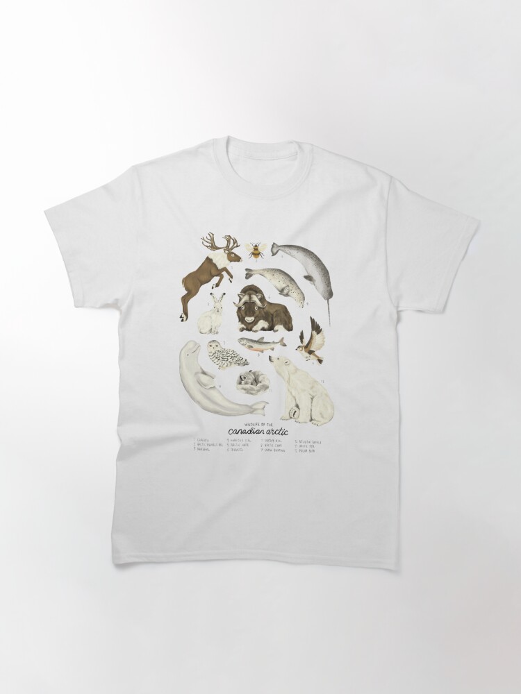 Classic T-Shirt, Wildlife of the Canadian Arctic designed and sold by Amy Hamilton