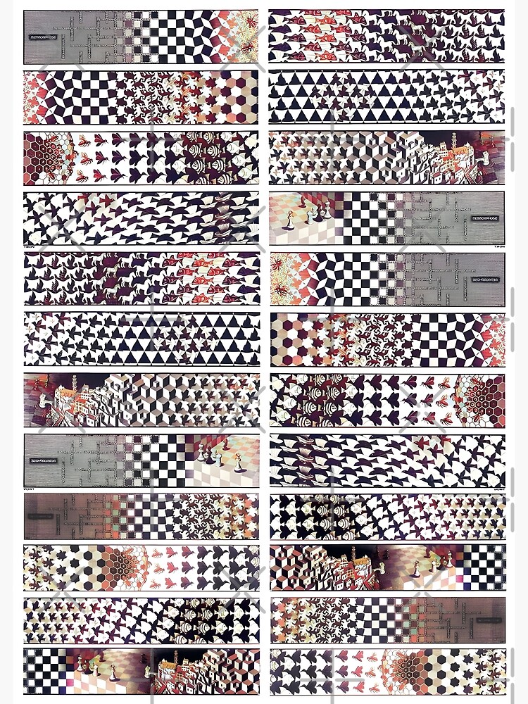 Disover Escher - Metamorphosis III Premium Matte Vertical Poster