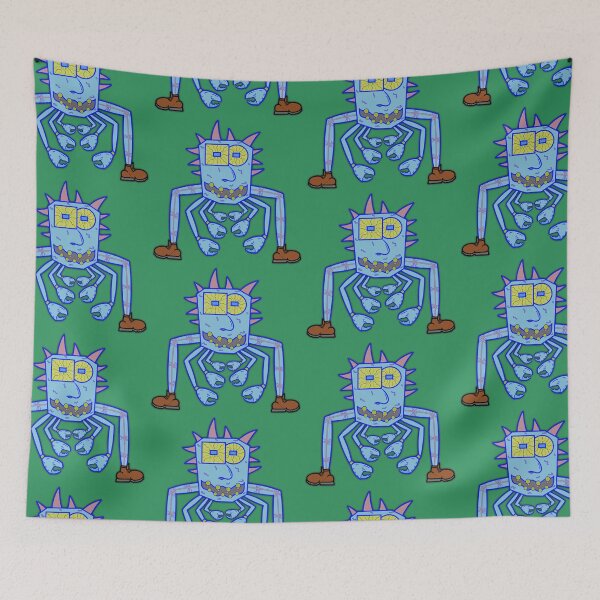Item preview, Squeenal - Crab Creature - Crab Monster - Green Background - Fun Pattern designed and sold by Squeenal461.