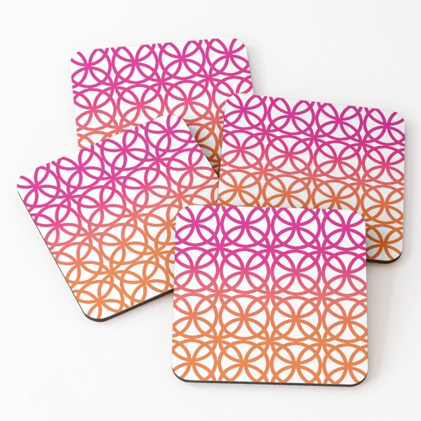 Item preview, Gradient Circles Pattern No.2 Pink To Orange designed and sold by QuestingPixel.