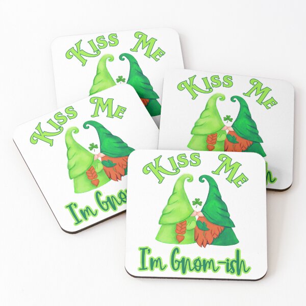 Item preview, Kiss me I'm Gnomish - Fun gnome design for St Patrick's Day designed and sold by jamie Omahen.