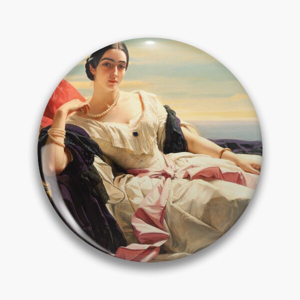 Item preview, Vintage portrait of leonilla princess of sayn wittgenstein sayn- oil on canvas designed and sold by pixxart.