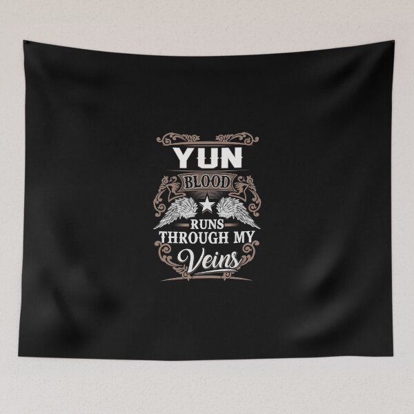Item preview, Yun Name T Shirt - Yun Blood Runs Through My Veins  Gift Item Tee designed and sold by hautalachante.