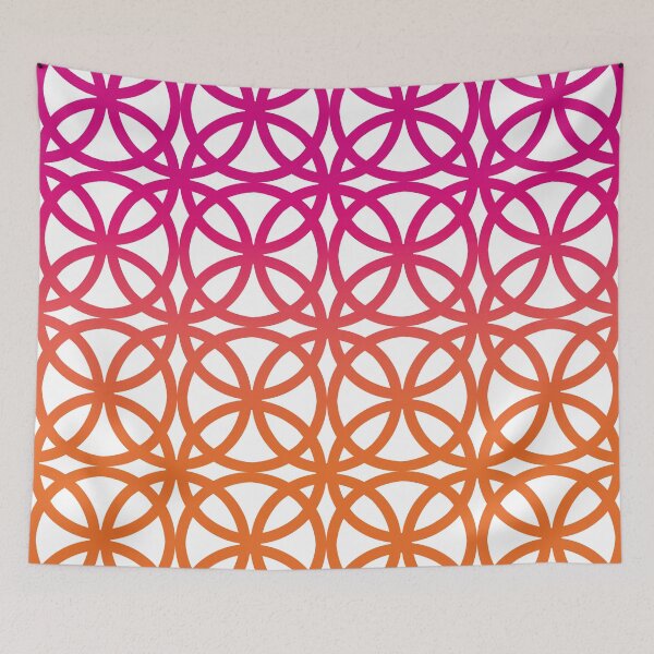 Item preview, Gradient Circles Pattern No.2 Pink To Orange designed and sold by QuestingPixel.