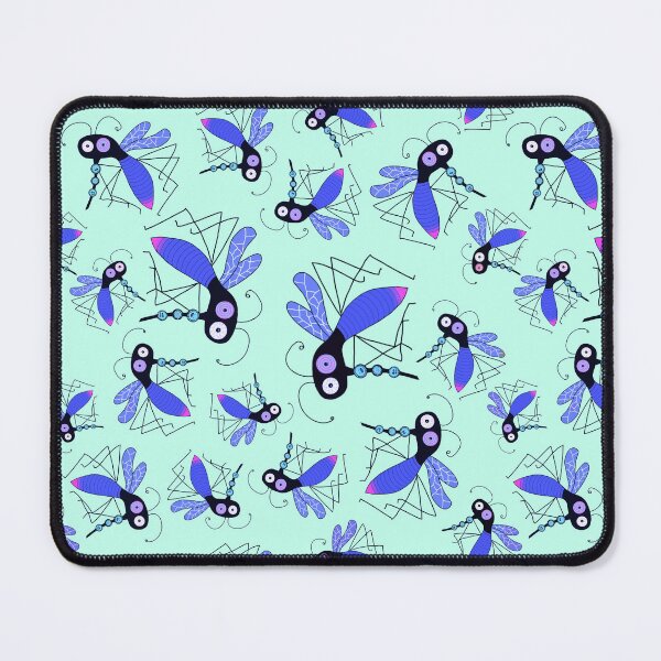 Item preview, Virus sucking mosquitoes on aqua designed and sold by QuirkyCraftz.