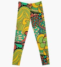 Psychedelisches Muster der Hippies 60s Leggings