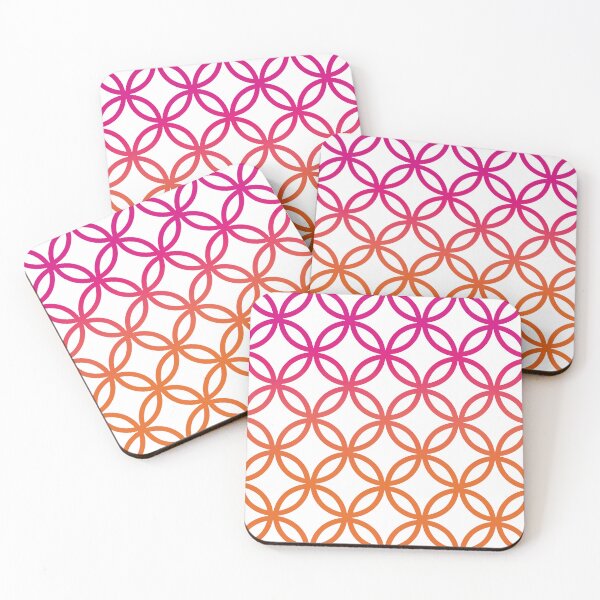 Item preview, Gradient Circles Pattern No.3 Pink To Orange designed and sold by QuestingPixel.