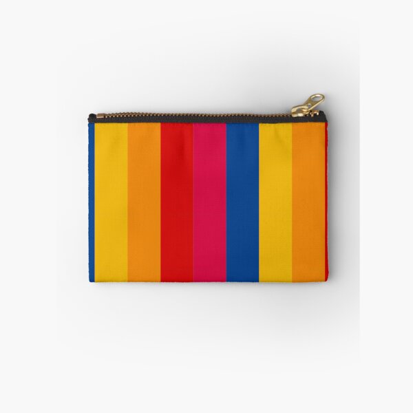 Item preview, Indigo Yellow Orange Red Vertical Five Stripes  designed and sold by LoloTrends.