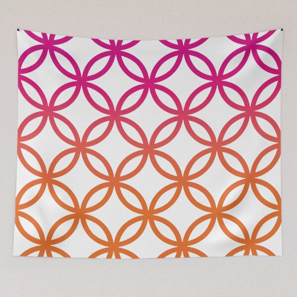 Item preview, Gradient Circles Pattern No.3 Pink To Orange designed and sold by QuestingPixel.