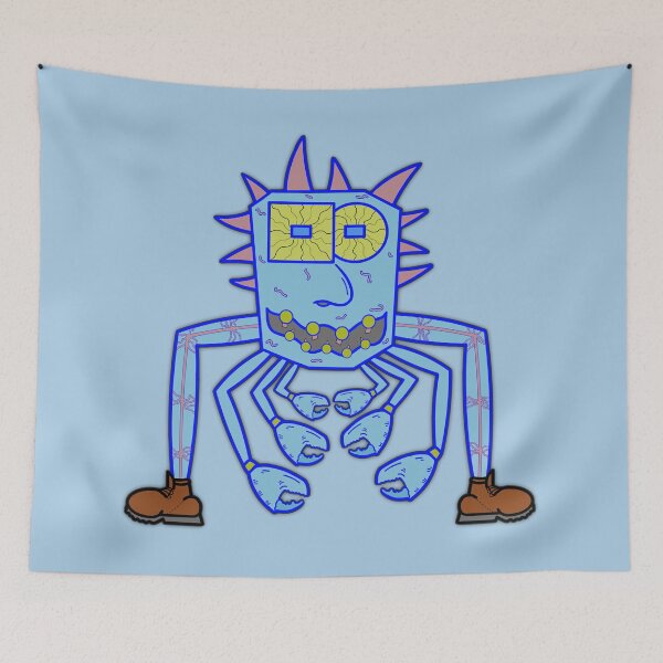 Item preview, Squeenal - Crab Creature - Crab Monster - Sky Blue Background designed and sold by Squeenal461.