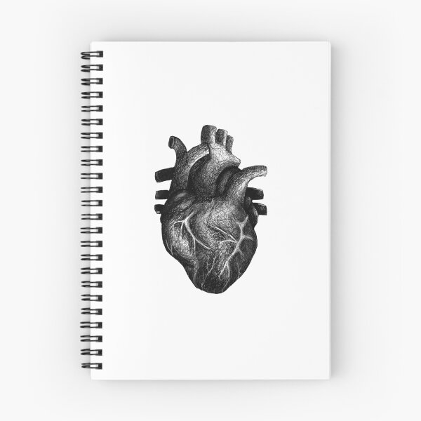 Item preview, Black and white human heart designed and sold by Nad bica.