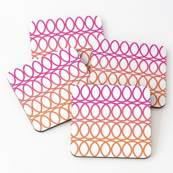 Item preview, Gradient Circles Pattern No.1 Pink To Orange designed and sold by QuestingPixel.