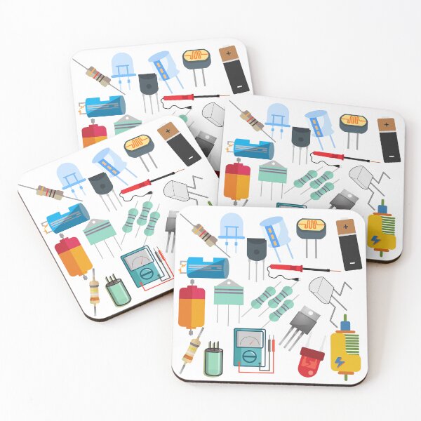 Item preview, Electronics components collage art designed and sold by EngineersArt.