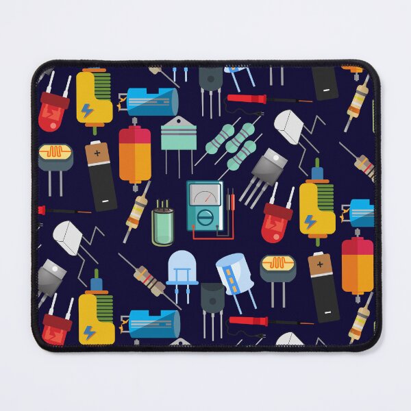 Item preview, Electronics components collage art designed and sold by EngineersArt.