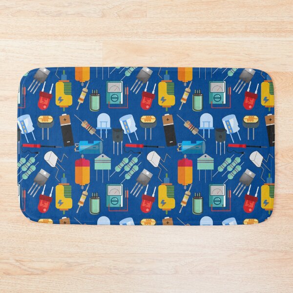Item preview, Electronics components collage art designed and sold by EngineersArt.