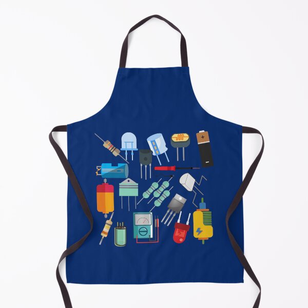 Item preview, Electronics components collage art designed and sold by EngineersArt.