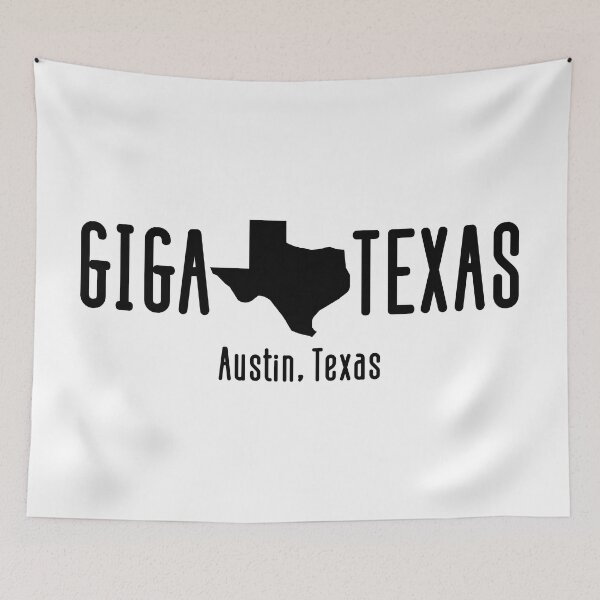 Item preview, Giga Texas Horizontal B&W designed and sold by 1HappyGuyDesign.