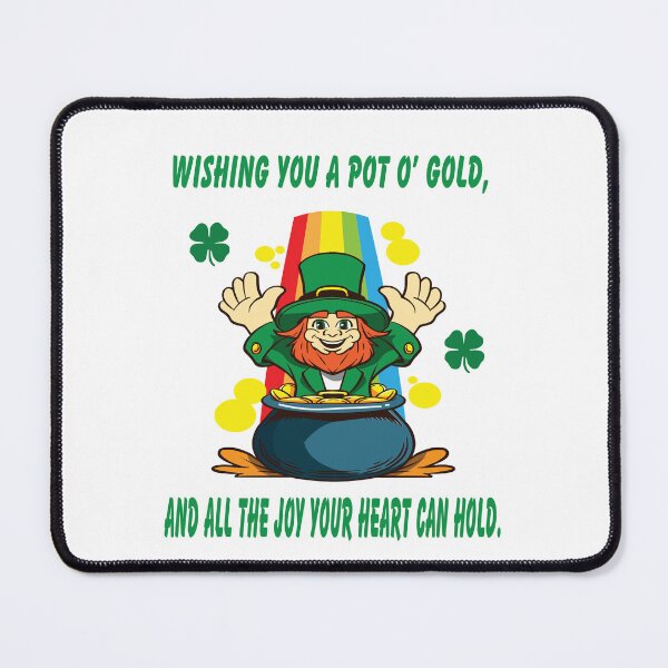 Item preview, Wishing you a pot of gold for St. Patrick's Day designed and sold by GlassyDesigns.