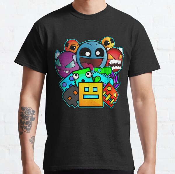 geometry dash old school gaming Classic T-Shirt