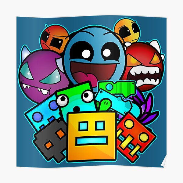 Geometry Dash Posters for Sale | Redbubble