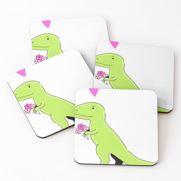 Item preview, cute Dinosaur with Flowers designed and sold by DianaYuss.