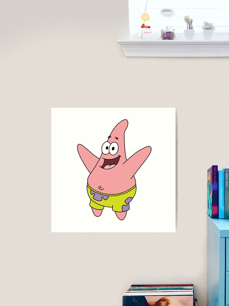 Patrick Star Art Print for Sale by EmmelineKlatt