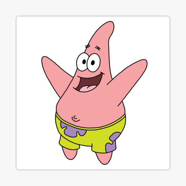 Patrick Star Sticker for Sale by lillianbarnes