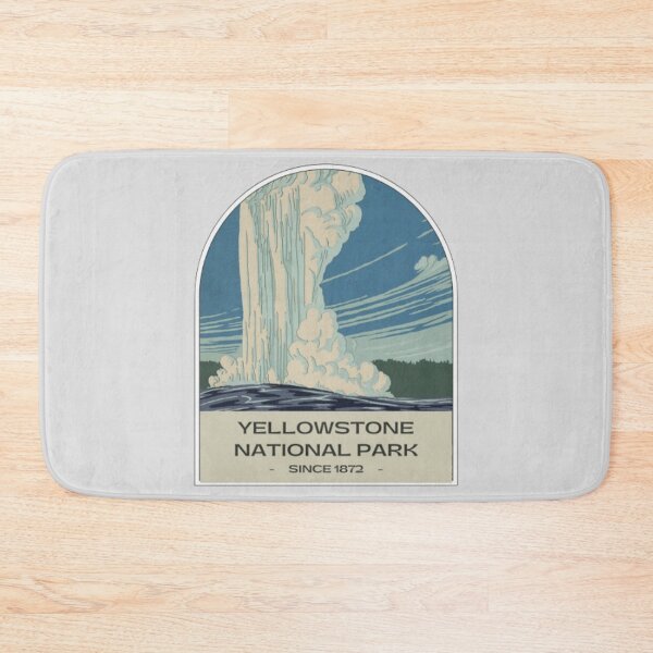 Item preview, Yellowstone National Park Art Vintage designed and sold by babyleafshop.