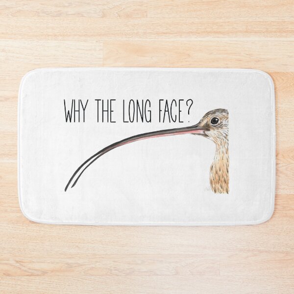 Item preview, Why The Long Face? (Long-billed Curlew) designed and sold by LauraWolfArtist.